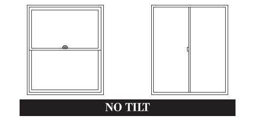 Window Type, No Tilt In