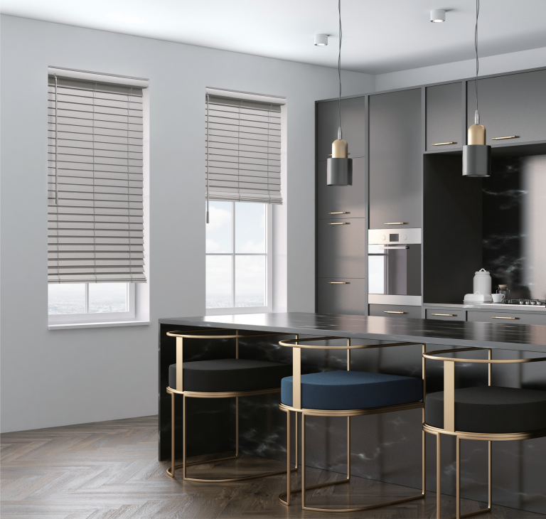 Gray is the new white Window Fashions