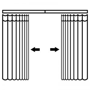 Veneta DualDrape Operation Side by Side Stacks