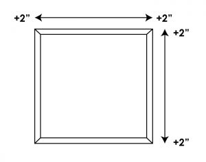 Measure your windows for outside mounted vertical blinds