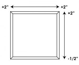 Measure your patio doors for outside mounted vertical blinds.